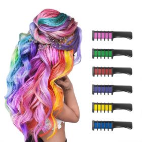 Multi-color Hair Chalk Comb Temporary DIY Hair Color Washable Hair Chalk For DIY Halloween Birthday Cosplay