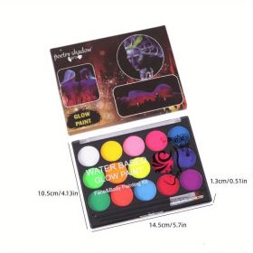 15 Color Brush Body Painting Makeup Face Body Paint Kit Special Effect Neon Luminous