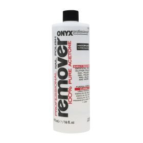 Onyx Professional 100% Pure Acetone Nail Polish Remover No Spill Cap 8 fl oz