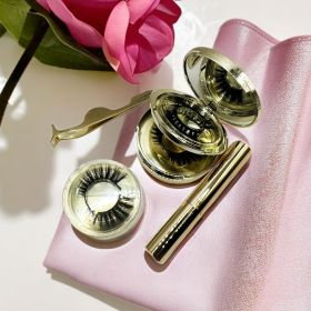 Gilded Glamour 3-in-1 Magnetic Eye Lashes Makeup Collection(3 Pairs)