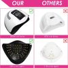 SUN X11 MAX UV LED Nail Lamp for Manicure 280W Gel Polish Drying Machine with Large LCD Touch Professional Smart Nail Dryer