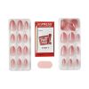 KISS imPRESS Bare but better Medium Almond Gel Press-On Nails, Glossy Light Pink, 30 Pieces