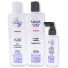 System 5 Kit by Nioxin for Unisex - 3 Pc 10.1oz Cleanser Shampoo; 10.1oz Scalp Therapy Conditioner; 3.38oz Scalp and Hair Treatment