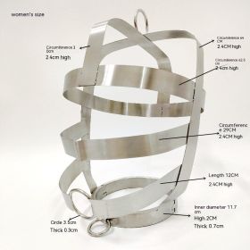 Stainless Steel Hanging Collar Headgear (Option: Female)
