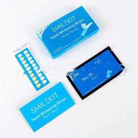 PAP Whitening Teeth Stickers Dazzle Whitening Teeth Strips (Option: Blue 7pairs)