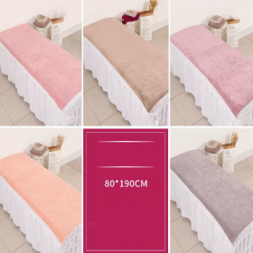 Towel Skin Management Pack Turban Absorbent Quick Dry Make Bed Queen Size (Option: Coral violet-Bed Towel 80x190cm)