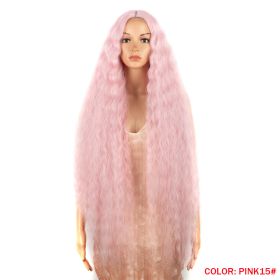 Women's Fashion Simple Front Lace Wig (Option: PINK15)