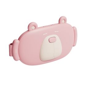 Female Dysmenorrhea Fever Electric Massage Belt (Option: 2500mAh-Pink Bear)