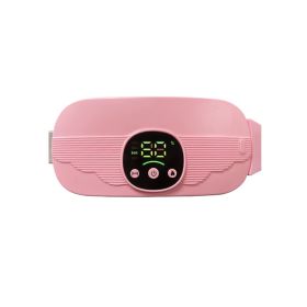 Girl Gift Box Abdominal Pain Physiotherapy Fever Compression Vibration Massage Instrument Belt (Option: 1800 MA-Gift Box Pink)