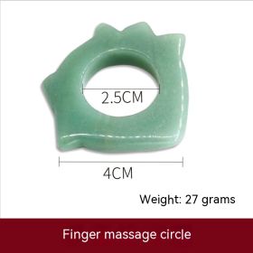 Natural Aventurine Scrapping Plate (Option: Finger Massage Hoop)