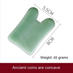 Natural Aventurine Scrapping Plate (Option: Antique Coin Concave)