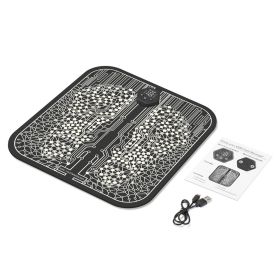 EMS Pulse Intelligent Sole Massage Pad (Option: Black-Transparent bag packaging-USB)