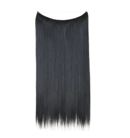Women's One-piece Adjustable Invisible Straight Multi-color Gradient Hair Extension Fishline (Option: NO.1B-14inch)