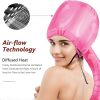 1pc Soft Bonnet Hooded Hair Dryer Attachment For Natural Curly Textured Hair Care; Drying; Styling; Curling; Adjustable Large Hooded Bonnet
