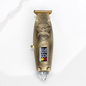 Electric Oil Head Gradual Hairdresser (Option: Gold-15x5x4cm-Charger)