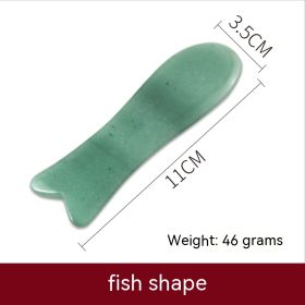 Natural Aventurine Scrapping Plate (Option: Fish Type)